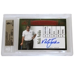 Nick Faldo Signed 2012 Leaf Ultimate Golf Major Championships Mint 9 Ltd Ed 5/5 Card