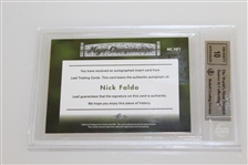 Nick Faldo Signed 2012 Leaf Ultimate Golf Major Championships Mint 9 Ltd Ed 5/5 Card