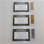 Gary Player, Nick Faldo, & Ben Crenshaw Signed 2012 Leaf Ultimate Major Championships Ltd Ed Cards