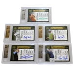 Couples, Norman, North, Bradley, & Goosen Signed 2012 Leaf Ultimate Major Championships Ltd Ed Cards