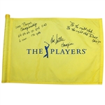 Hal Sutton Signed The Players Flag with Multiple Inscriptions JSA ALOA