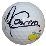 Angel Cabrera Signed Masters Logo Golf Ball FULL JSA #Z17420