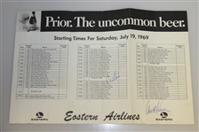 Arnold Palmer & Jack Nicklaus Signed Pairing Sheets JSA ALOA