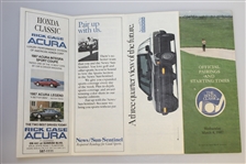 Arnold Palmer & Jack Nicklaus Signed Pairing Sheets JSA ALOA