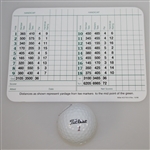 Bernhard Langer Signed Augusta National Scorecard with Years Won & Golf Ball JSA ALOA