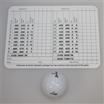 Fuzzy Zoeller Signed Augusta National Scorecard & Personal 'Fuz' Golf Ball JSA ALOA