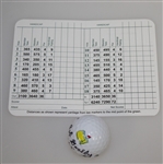Bob Goalby Signed Augusta National Scorecard & Masters Logo Golf Ball with '68' JSA ALOA