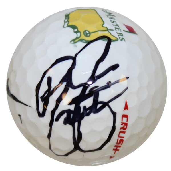 Rickie Fowler Signed Masters Logo Golf Ball JSA ALOA