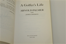 Arnold Palmer Signed 'A Golfer's Life' Soft Cover Book JSA ALOA