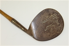 Hendry & Bishop 'The Giant' Cardinal Niblick - Hickory Shaft - Original