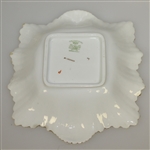 Foley China Early 1900's Deep Porcelain Tray with Scalloped Edges