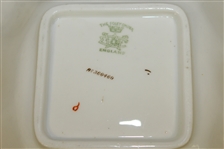 Foley China Early 1900's Deep Porcelain Tray with Scalloped Edges