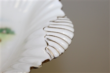 Foley China Early 1900's Deep Porcelain Tray with Scalloped Edges
