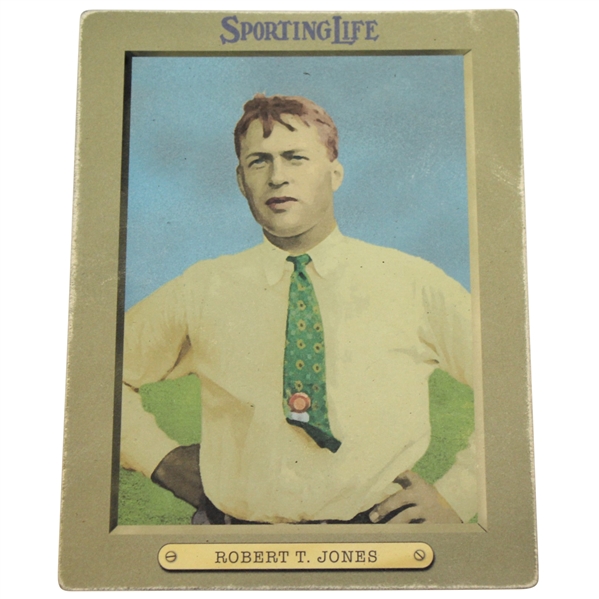 Robert T. Jones Sporting Life Cabinet Series Card - Distressed Art Piece