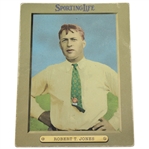 Robert T. Jones Sporting Life Cabinet Series Card - Distressed Art Piece