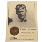 Bobby Jones 1926 Lincoln Wheat Penny Card