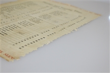 1949 Masters Friday Pairing Sheet - Sam Snead Winner