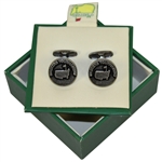 Augusta National/Masters Undated Silver Emblem Cuff Links in Original Box