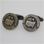 Augusta National/Masters Undated Silver Emblem Cuff Links in Original Box