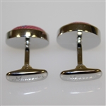Masters Undated Pink Tie Silk Cuff Links in Original Box