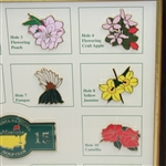 2015 Masters Tournament Limited Edition Pin Set (#078/250) - Framed