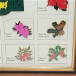 2015 Masters Tournament Limited Edition Pin Set (#078/250) - Framed