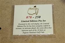 2015 Masters Tournament Limited Edition Pin Set (#078/250) - Framed