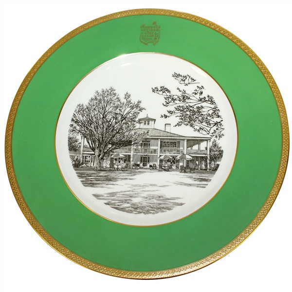 Augusta National Clubhouse Wedgwood Bone China Ltd Ed Plate #100 - Scarce