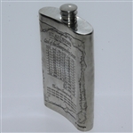 St. Andrews 'The Old Course' Pewter Flask with Course Layout - Great Condition
