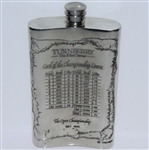 Turnberry 'The Ailsa Course' Pewter Golf Flask - Excellent Condition