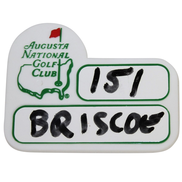 Augusta National Golf Club Undated Caddy ID Badge - Excellent Condition