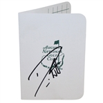 Danny Willett Signed Augusta National Golf Club Scorecard JSA ALOA