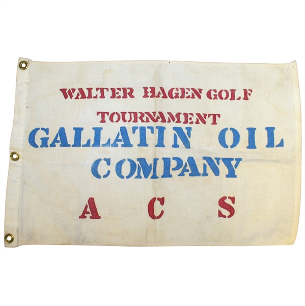 Classic Walter Hagen Golf Tournament Gallatin Oil Company ACS Flag