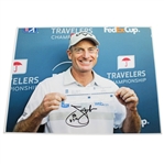 Jim Furyk Signed 11x14 Travelers Scorecard Photo with 58 Inscription JSA ALOA