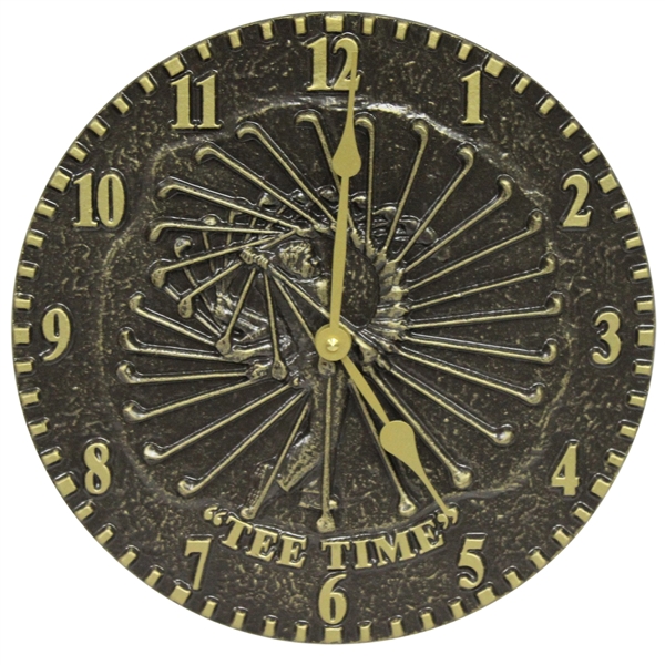 Handmade Golfer Tee Time Stop-Action Swing Sequence Wall Clock