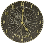Handmade Golfer Tee Time Stop-Action Swing Sequence Wall Clock