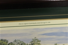 Augusta National Golf Club Wood Serving Tray - Linda Hartough 11th Hole Depicted
