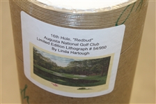 1988 Ltd Ed Augusta National 16th Hole 'Redbud' Lithograph by Linda Hartough - 54/950