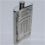 Augusta National Golf Club English Pewter Golf Flask with Funnel - Excellent Condition