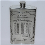 Augusta National Golf Club English Pewter Golf Flask with Funnel - Excellent Condition