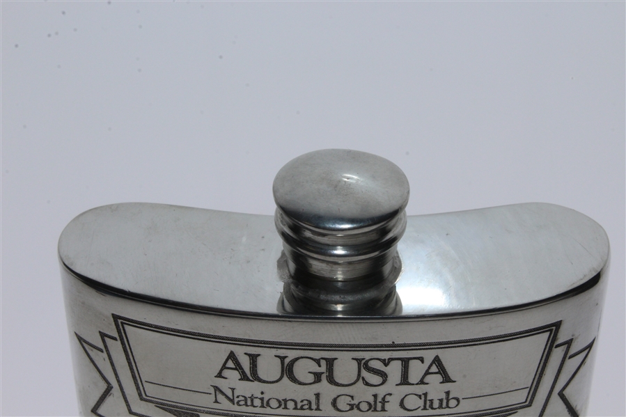Augusta National Golf Club English Pewter Golf Flask with Funnel - Excellent Condition
