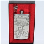 Augusta National Golf Club English Pewter Golf Flask with Funnel - Excellent Condition