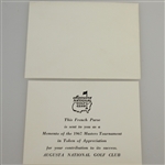 1967 Masters Tournament Member Gift - French Purse with Card & Original Box