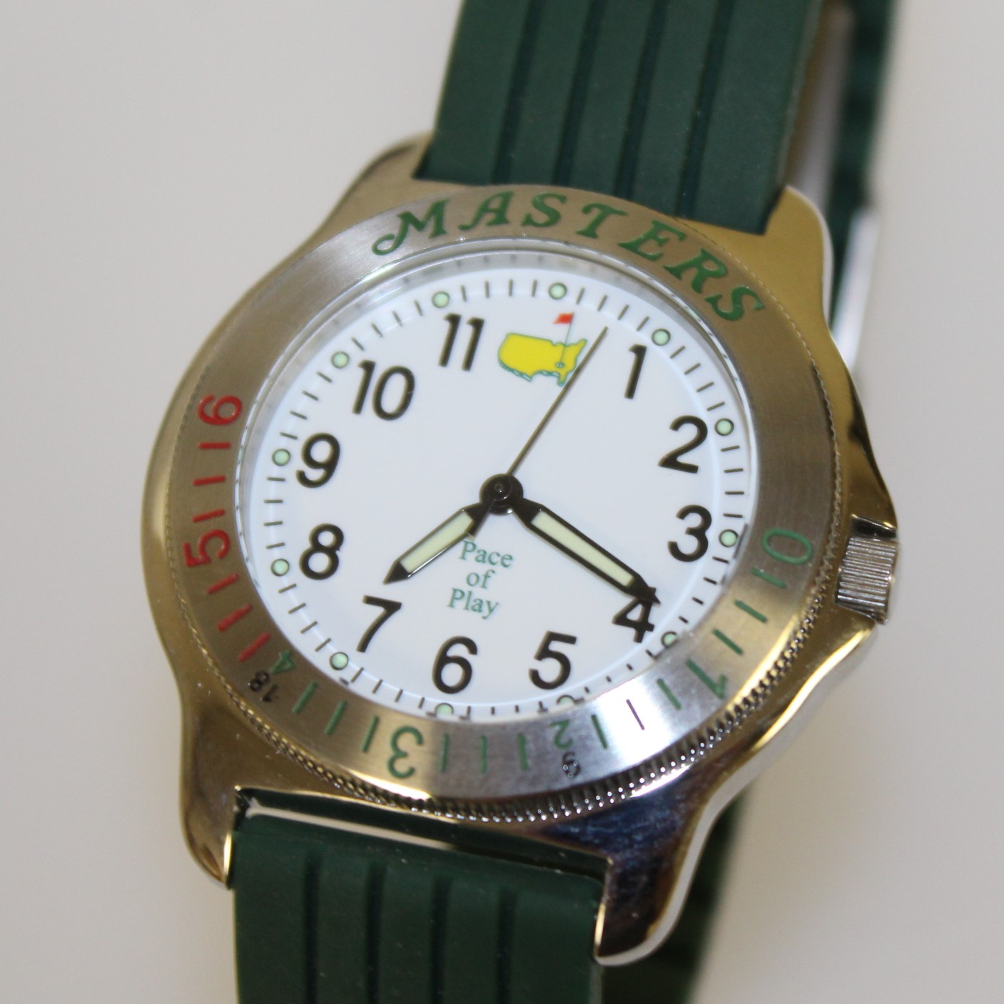 Lot Detail Masters Tournament Stainless Steel Pace of Play Watch with Box