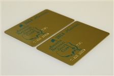 Tiger Woods' Augusta National Issued 2014 Masters Credit Cards with Letter & Envelope