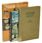 Ben Hogan Power Golf, Sarazen Better Golf After Fifty, & Nelsons Winning Golf Books