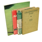 Four Womens Golf Books with Patty Berg Signed Cut JSA ALOA