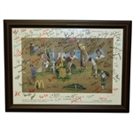 1994 McDonalds LPGA Championship Poster Signed by Field - Framed JSA ALOA