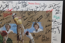 1994 McDonald's LPGA Championship Poster Signed by Field - Framed JSA ALOA