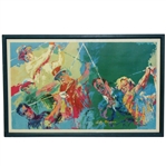 LeRoy Neiman Golf Champions Hogan, Snead, Nicklaus, Palmer, Player, & Trevino Print - Framed